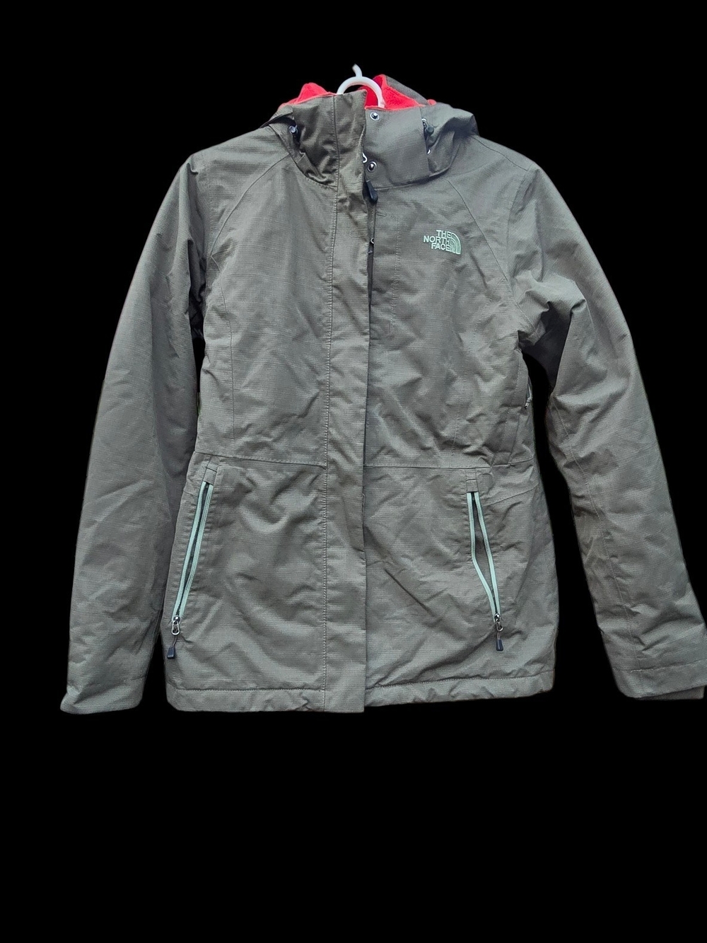 The North Face Women's Olive Green Hooded Shell Jacket